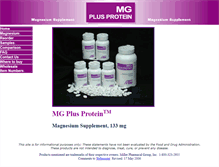 Tablet Screenshot of mgplusprotein.com